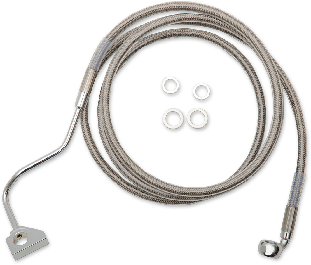 Brake Line - Front - +6" - Stainless Steel