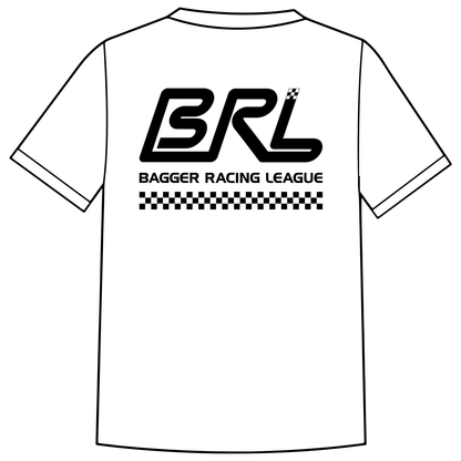 Bagger Racing League White T-Shirt - Race BRL