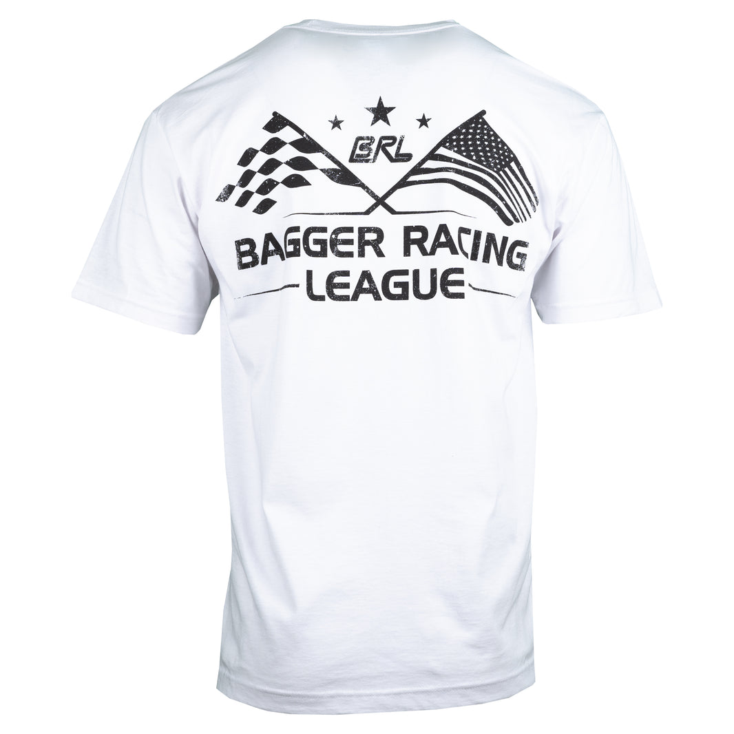 Bagger Racing League T-Shirt - White - Fast & Proud