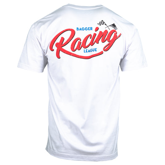 Bagger Racing League T-Shirt - White - Finish Line