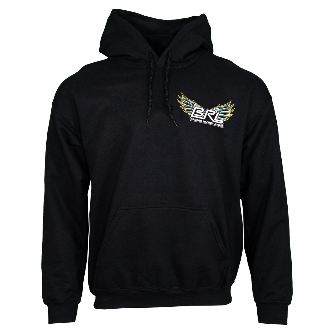 Bagger Racing League Hoodie - Black - Winged Racer