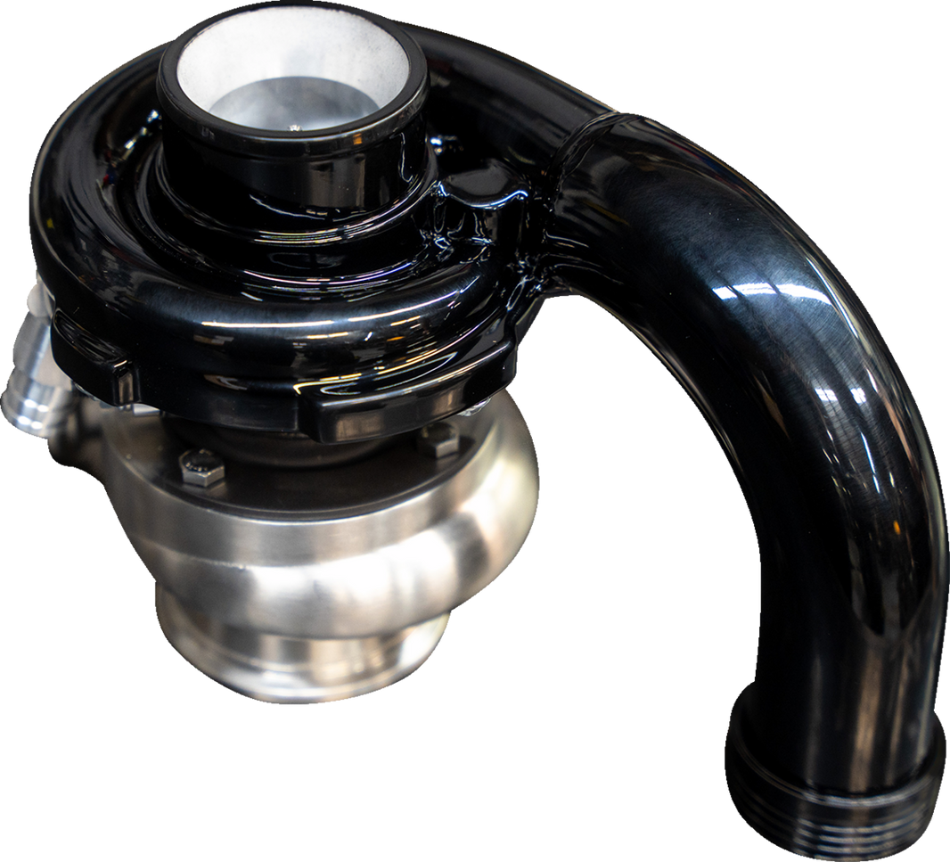 Trask TM-7600 - Tornado Turbo Performance Kit - Black with Brushed Stainless Steel Exhaust