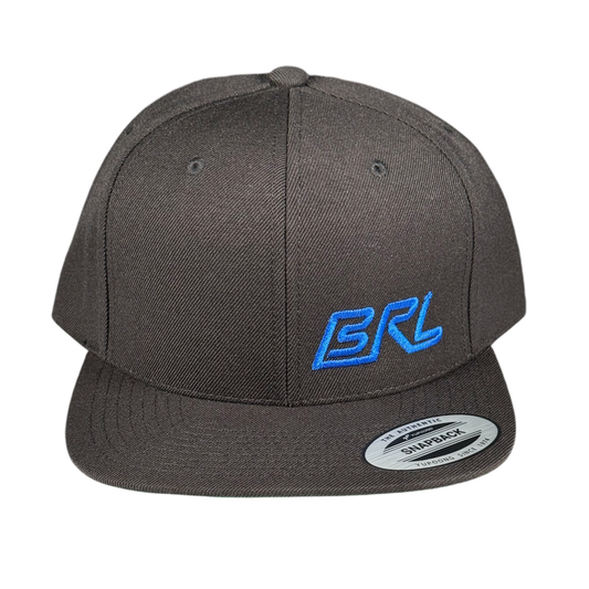 Bagger Racing League Snapback Hat - Flat Bill - Blue