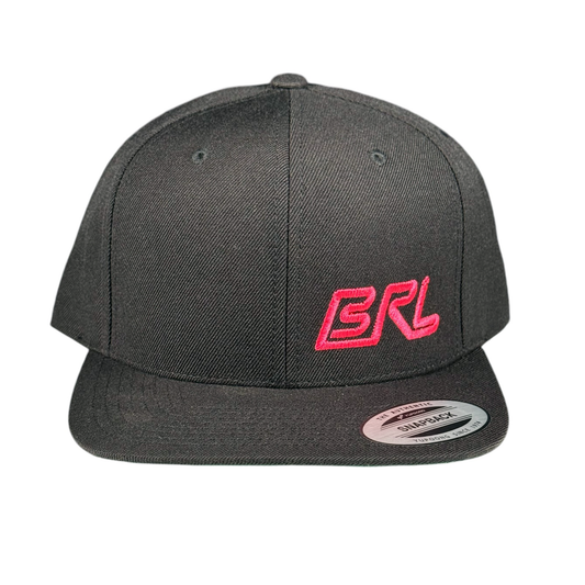 Bagger Racing League Snapback Hat - Flat Bill - Pink