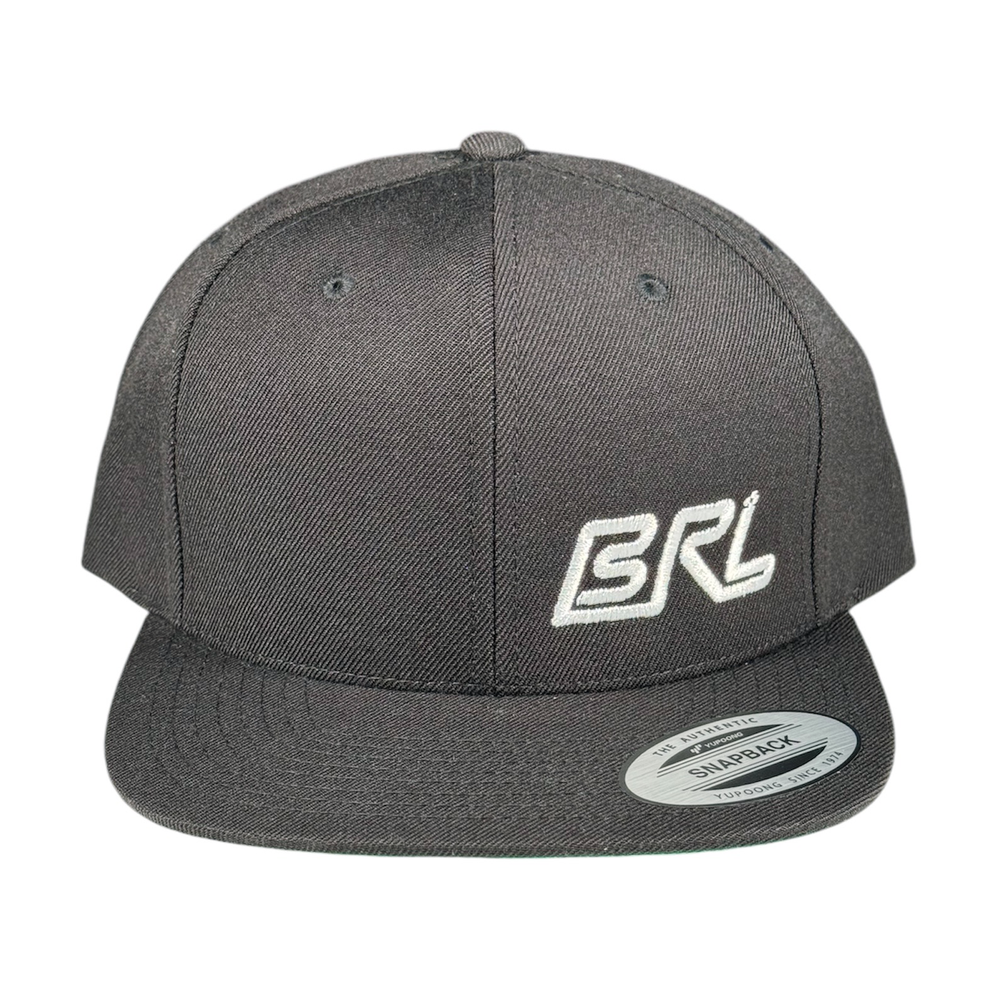 Bagger Racing League Snapback Hat - Flat Bill - White